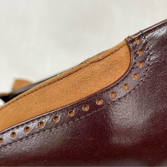 Vintage MISS REFREW Spectator Leather Suede Mary Janes Heels brown made in Italy - Picture 7 of 16